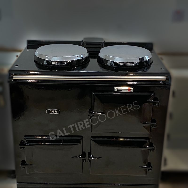 2 Oven Refurbished Aga Cooker (Black)