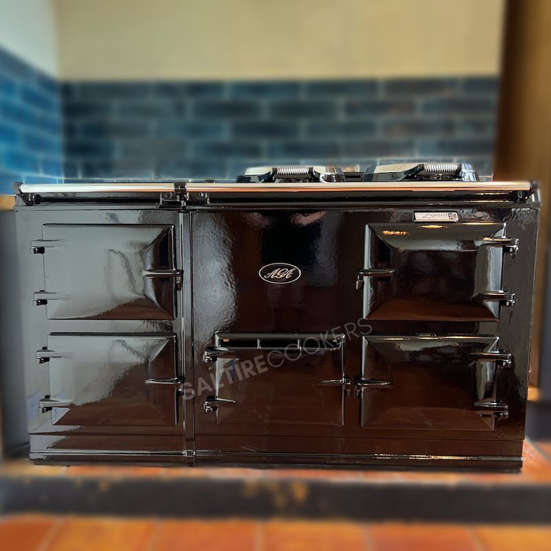 4 Oven Refurbished Aga Cooker (Black)