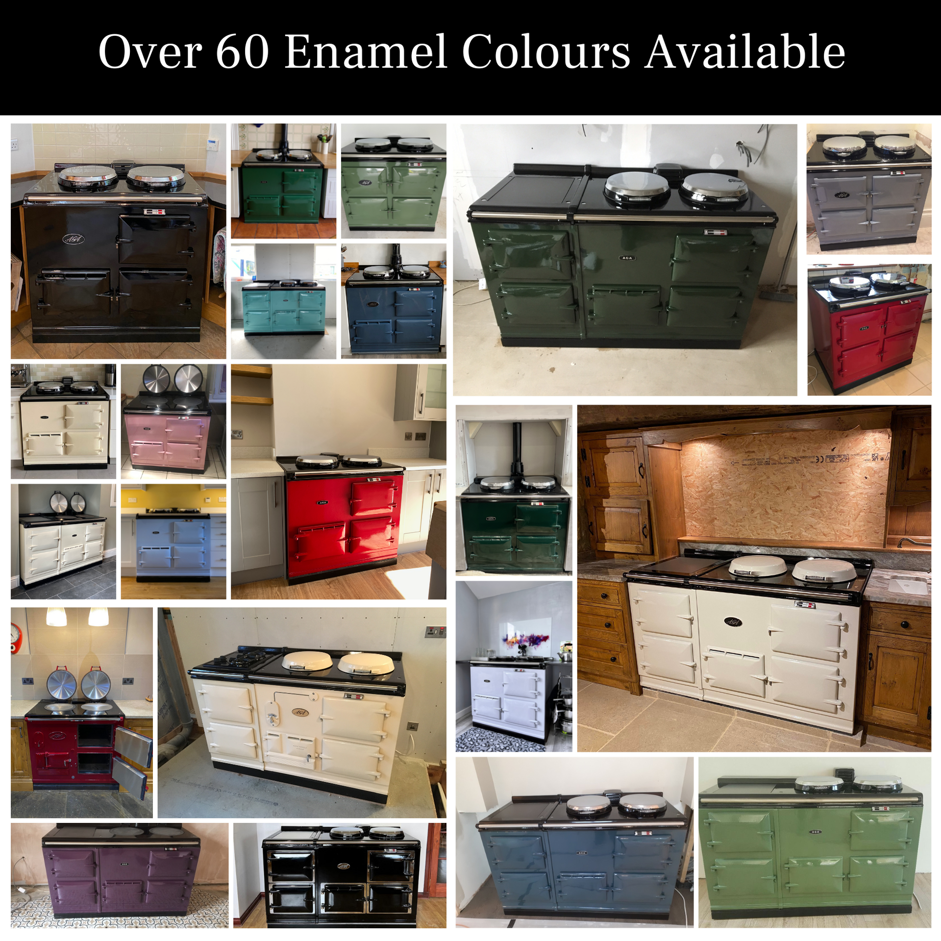 2 Oven Refurbished Aga Cooker - Traditional Style (Cream)