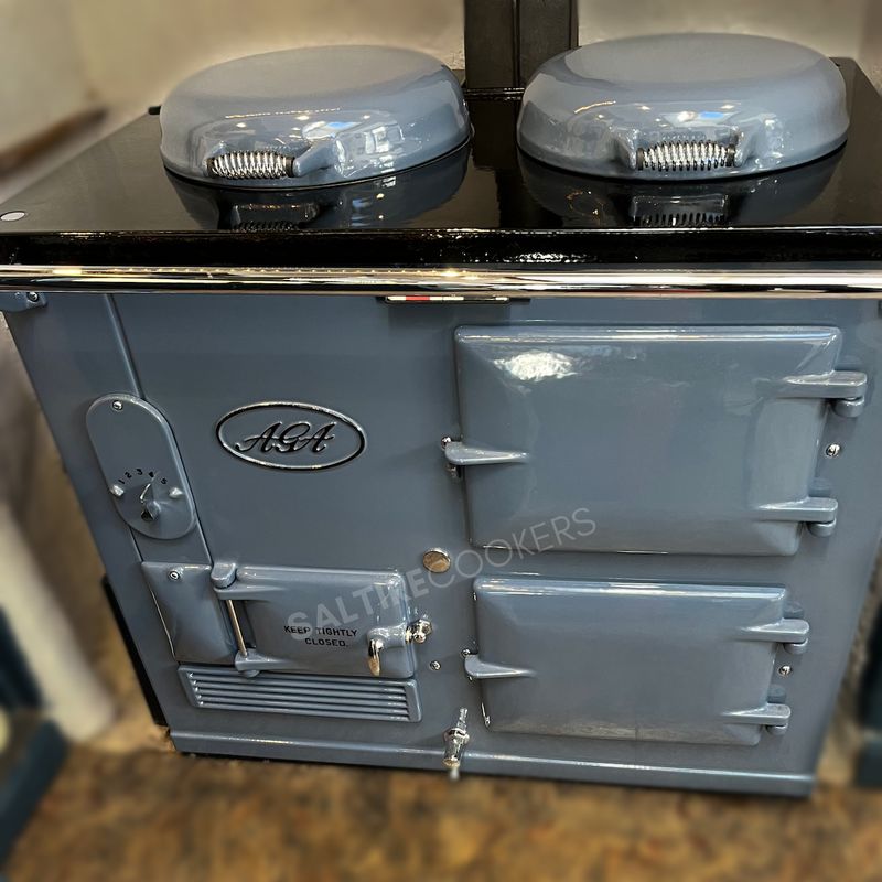 2 Oven Refurbished Aga Cooker - Traditional Style (Loch Blue)