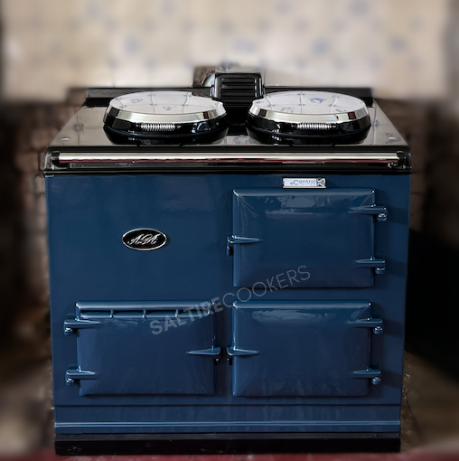 2 Oven Refurbished Aga Cooker (North Sea Blue)