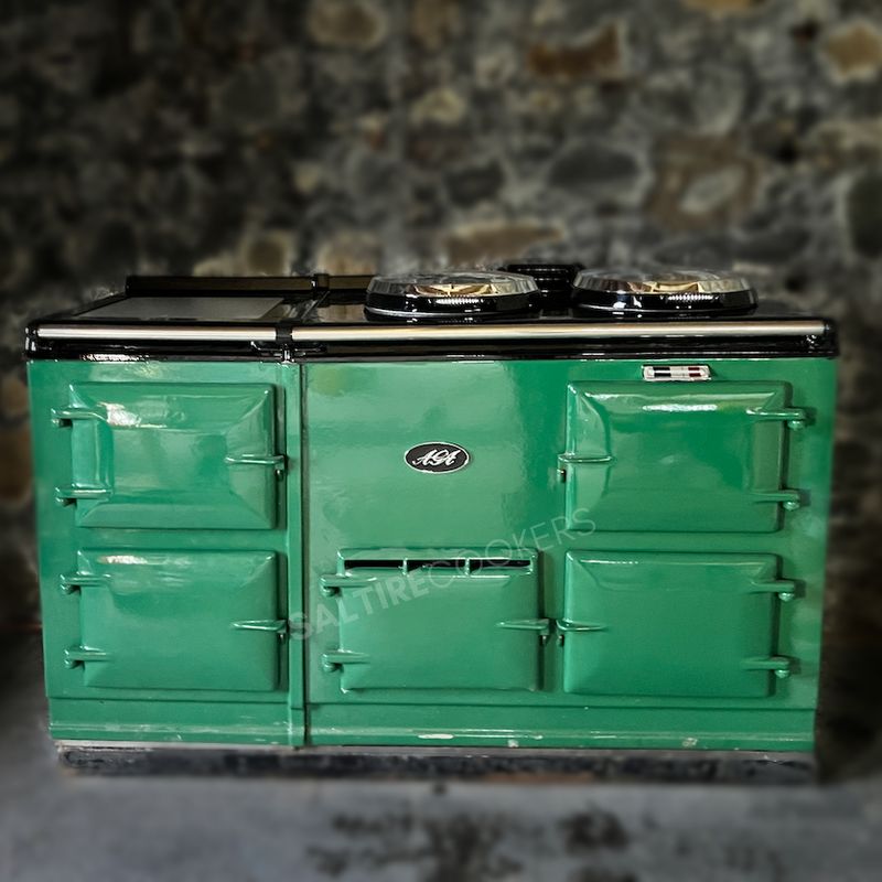 4 Oven Refurbished Aga Cooker (Hunter Green)