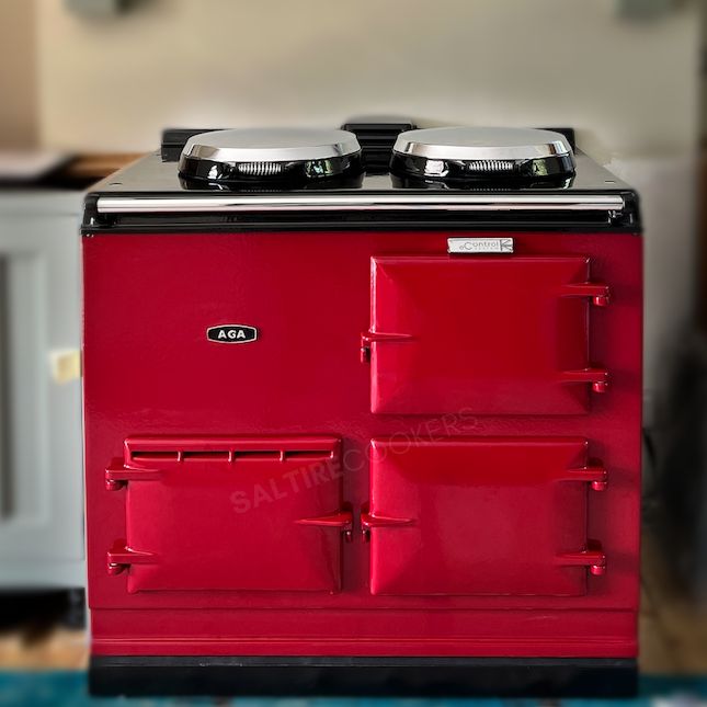 2 Oven Refurbished Aga Cooker (Claret)
