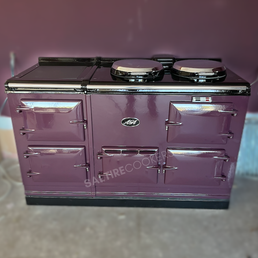 4 Oven Refurbished Aga Cooker (Aubergine)