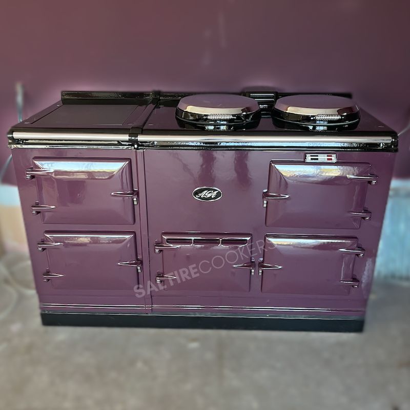 4 Oven Refurbished Aga Cooker (Aubergine)