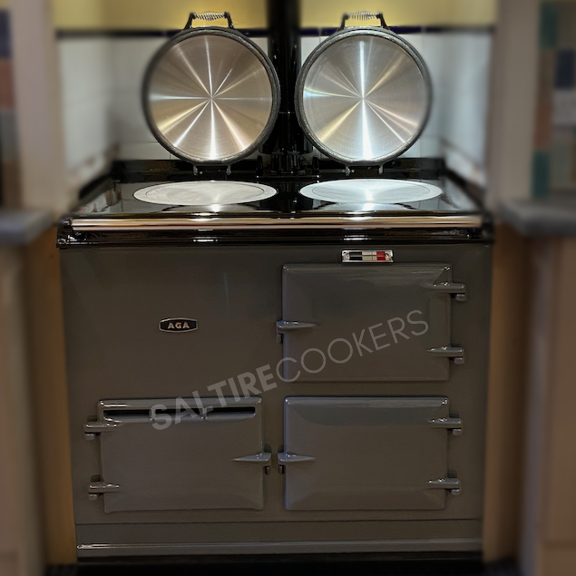 2 Oven Refurbished Aga Cooker (Dark Grey)