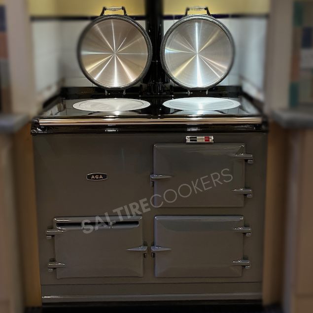 2 Oven Refurbished Aga Cooker (Dark Grey)