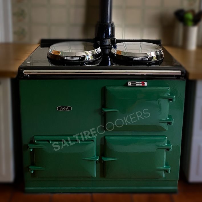 2 Oven Refurbished Aga Cooker (Hunter Green)