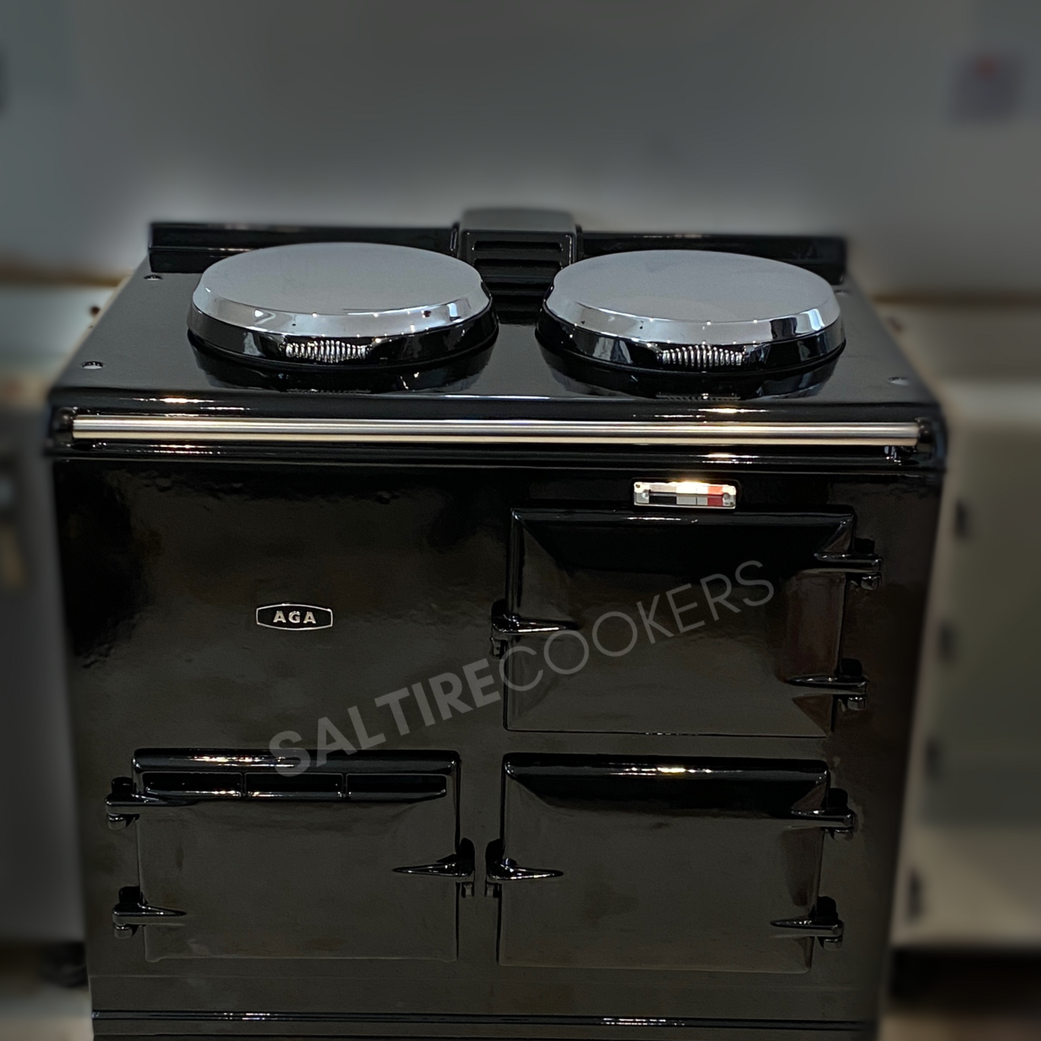 2 Oven Refurbished Aga Cooker (Black)