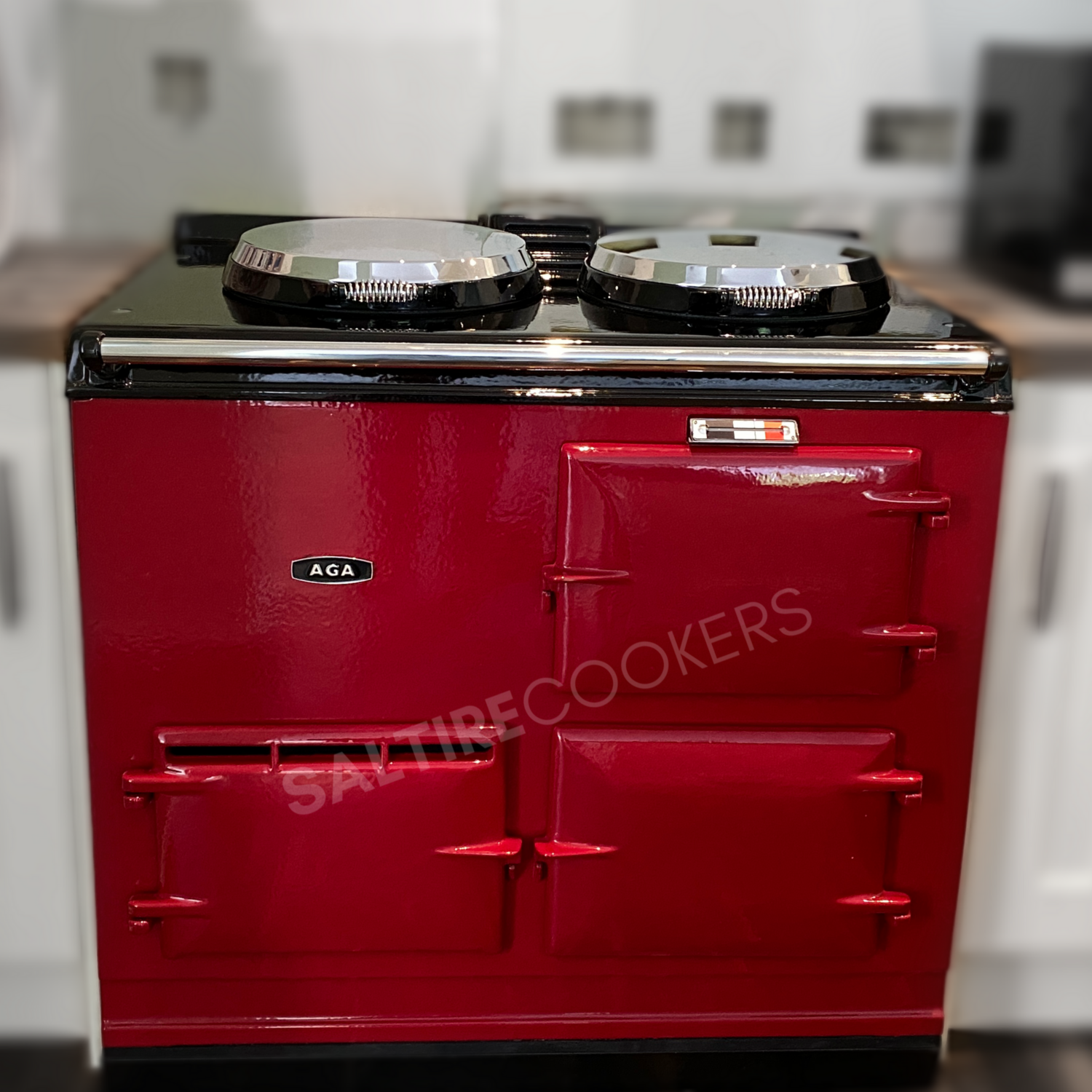 2 Oven Refurbished Aga Cooker (Claret)