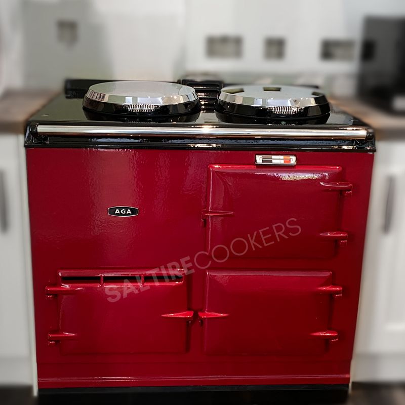 2 Oven Refurbished Aga Cooker (Claret)