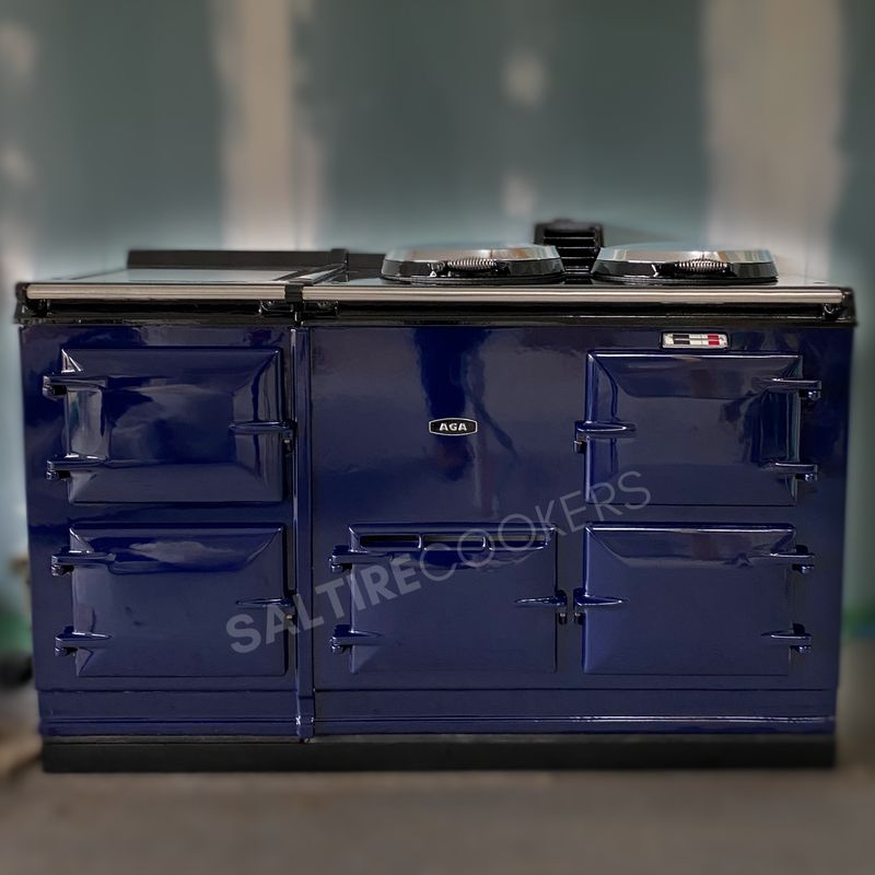 4 Oven Refurbished Aga Cooker (Royal Blue)