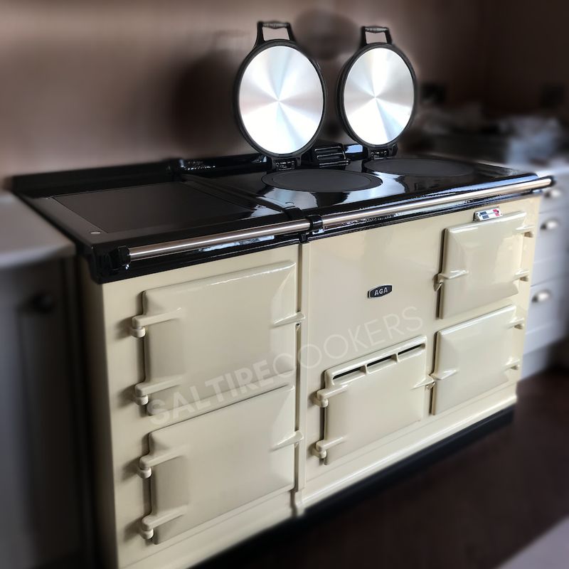 4 Oven Refurbished Aga Cooker (Cream)