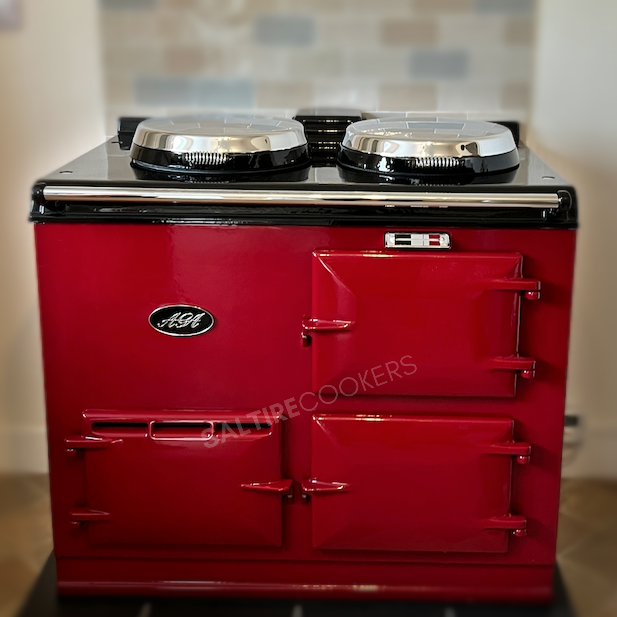 2 Oven Refurbished Aga Cooker (Claret)