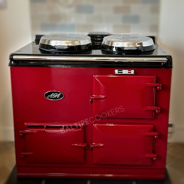 2 Oven Refurbished Aga Cooker (Claret)