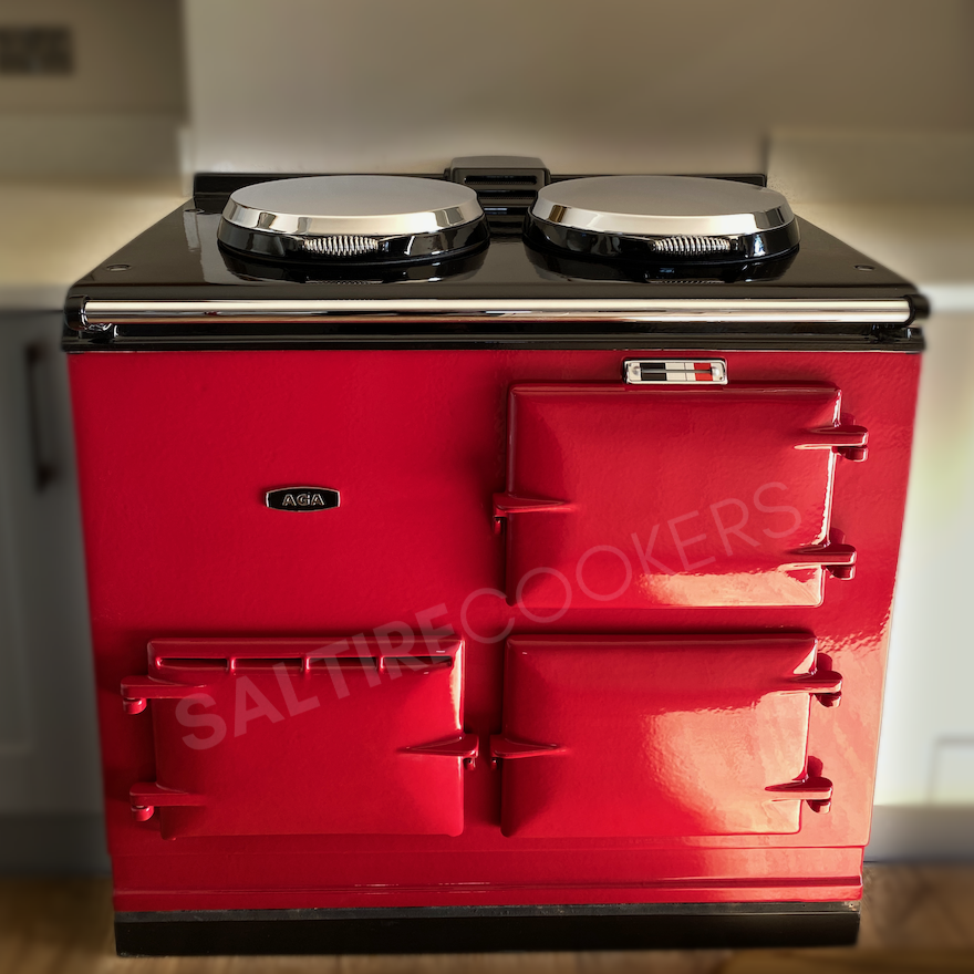 2 Oven Refurbished Aga Cooker (Claret)