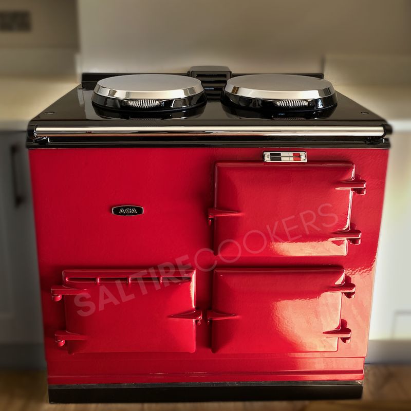 2 Oven Refurbished Aga Cooker (Claret)