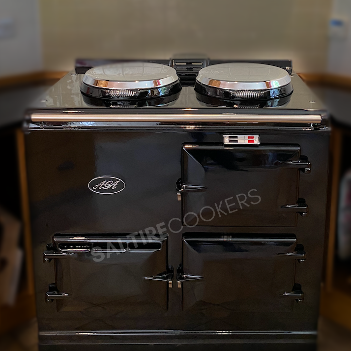 2 Oven Refurbished Aga Cooker (Black)