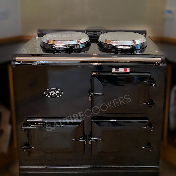 2 Oven Refurbished Aga Cooker (Black)