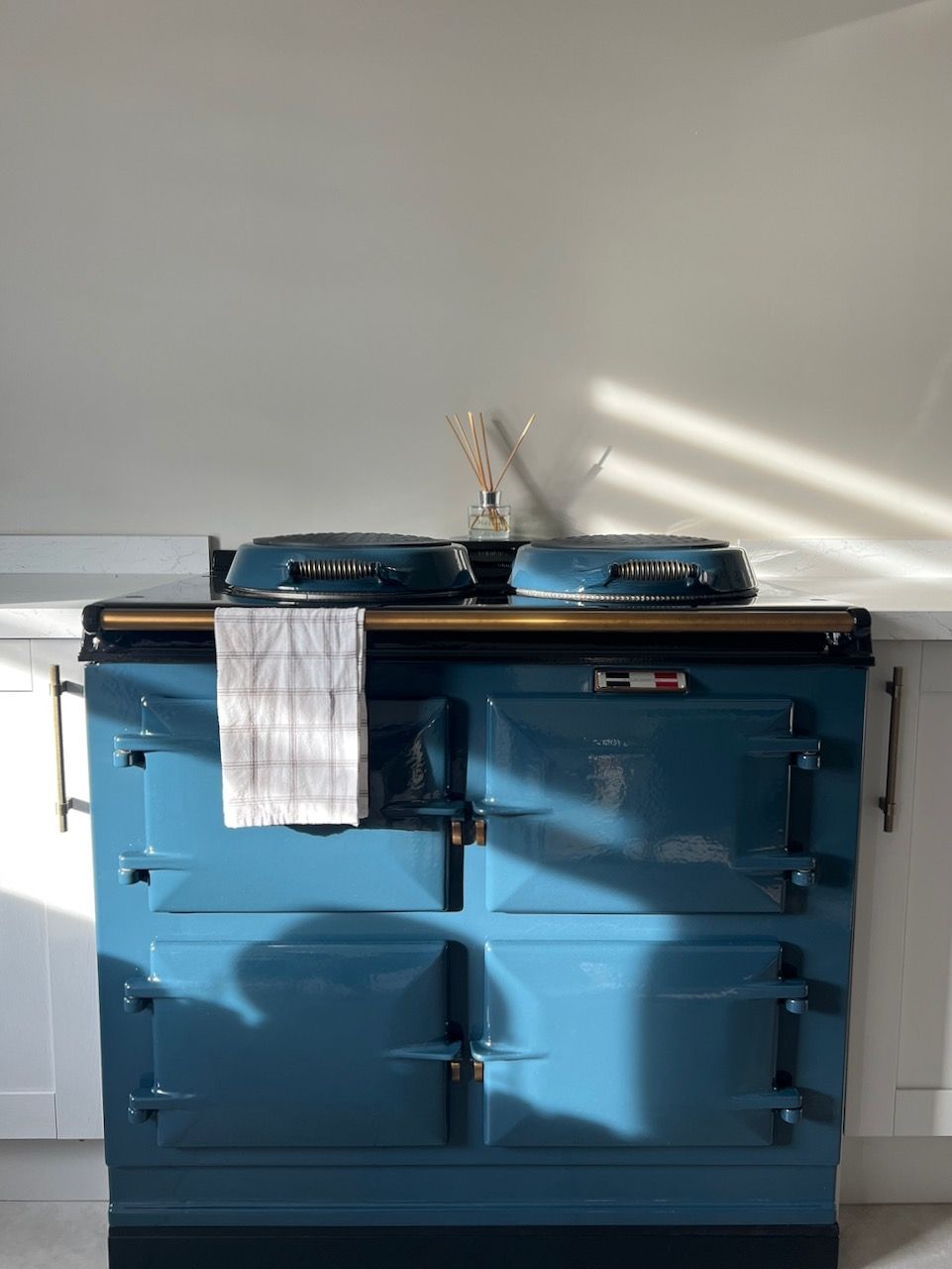 3 Oven Refurbished Aga Cooker (North Sea Blue)