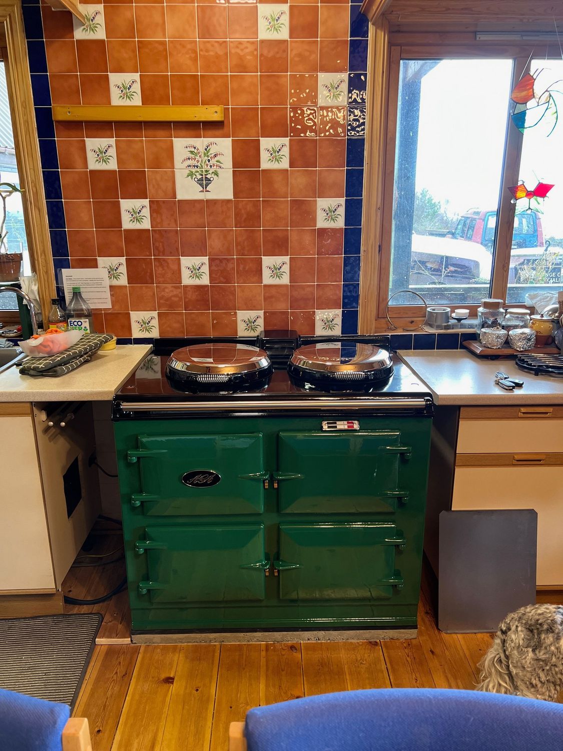 3 Oven Refurbished Aga Cooker (Balmoral Green)