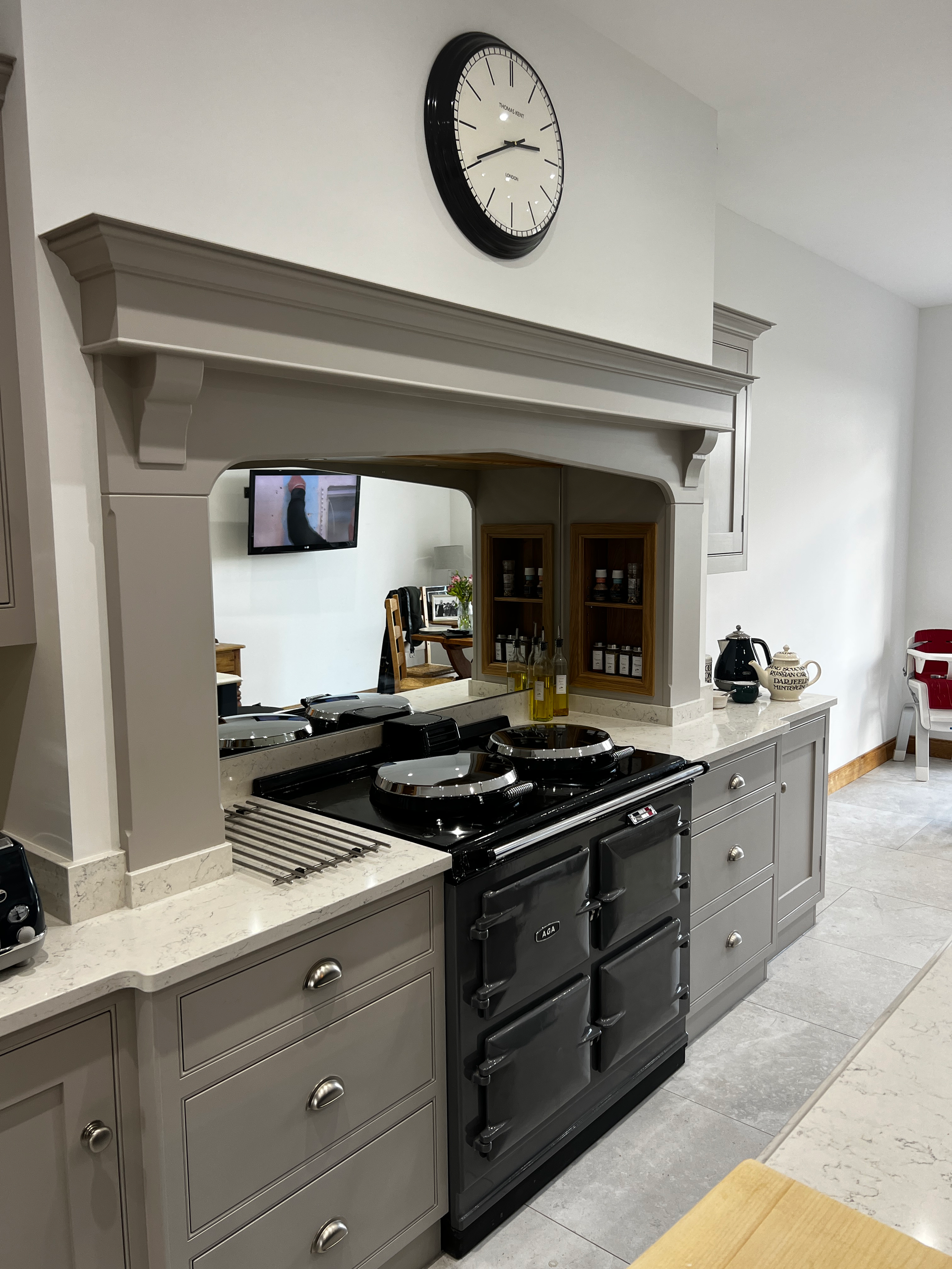 3 Oven Refurbished Aga Cooker (Dark Grey)