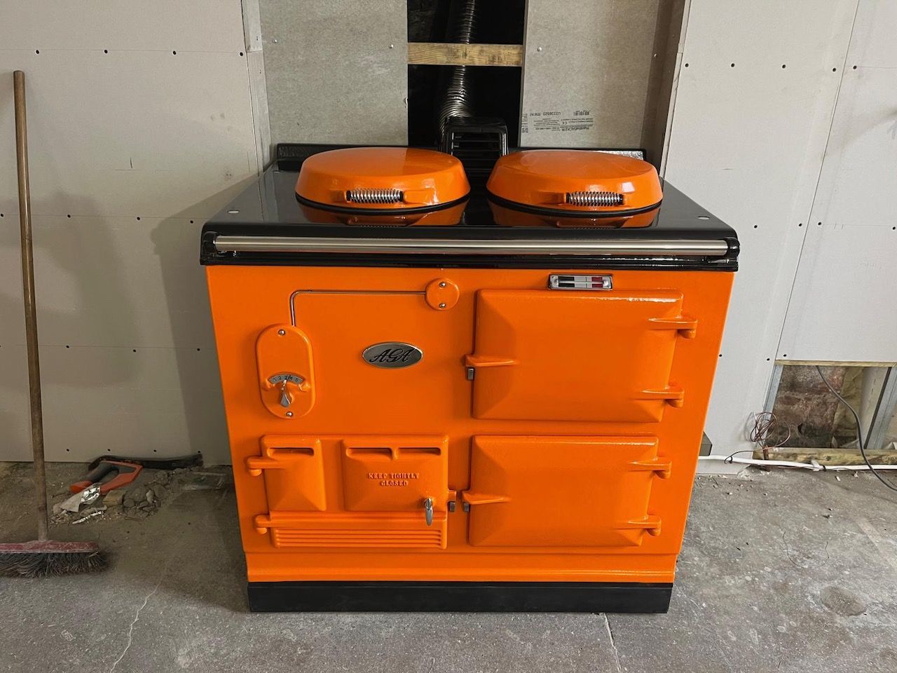 2 Oven Refurbished Aga Cooker - Classic Edition (Orange)