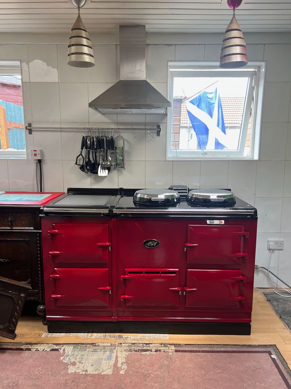 4 Oven Refurbished Aga Cooker (Claret)