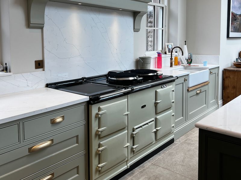 4 Oven Refurbished Aga Cooker (French Grey)