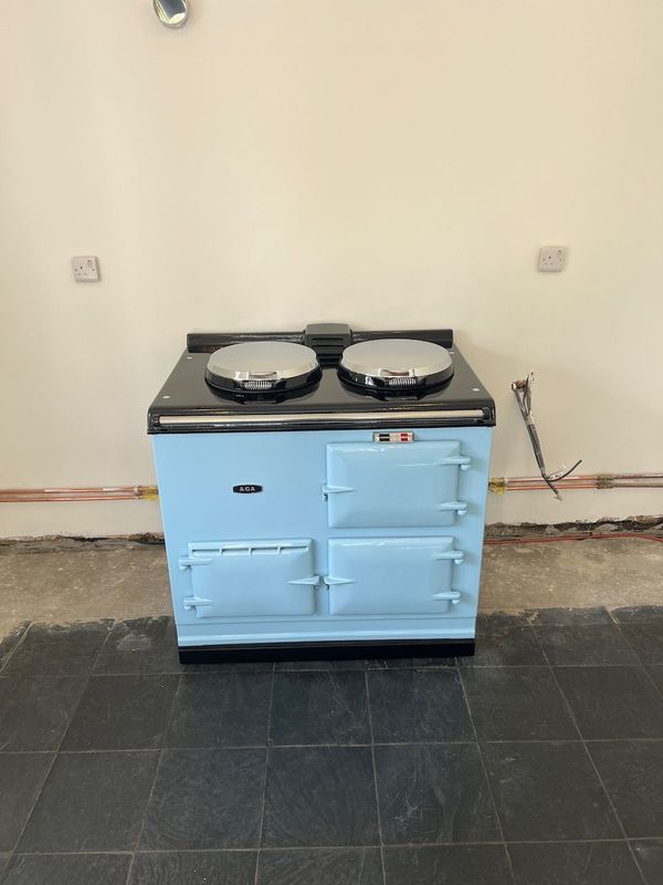 2 Oven Refurbished Aga Cooker (Powder Blue)