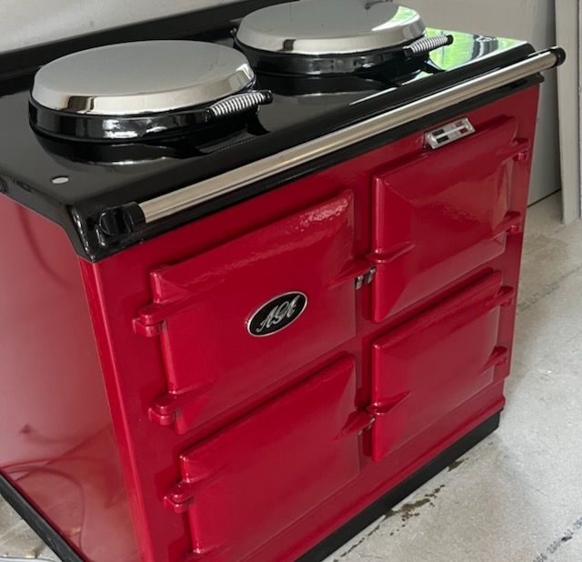 3 Oven Refurbished Aga Cooker (Claret)