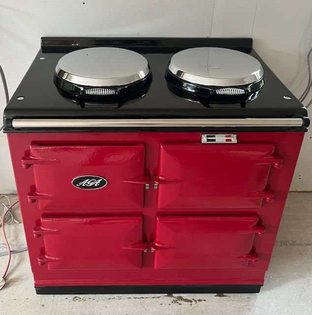 3 Oven Refurbished Aga Cooker (Claret)