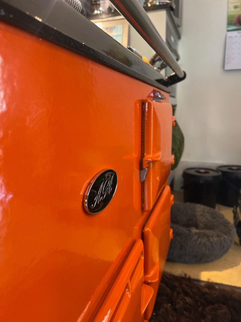 4 Oven Refurbished Aga Cooker (Orange)