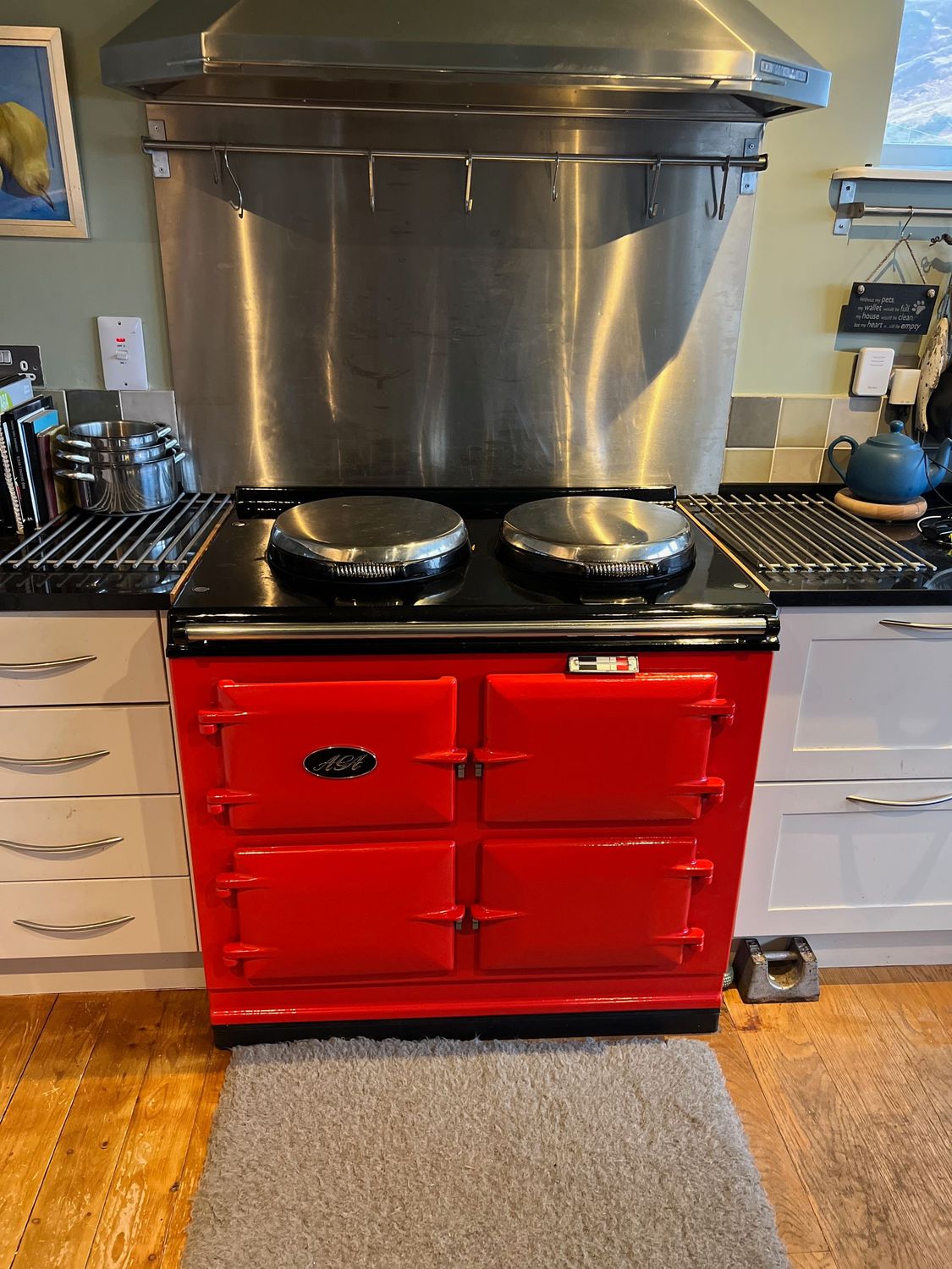 3 Oven Aga Cooker - with Original Front (Pillar Box Red)