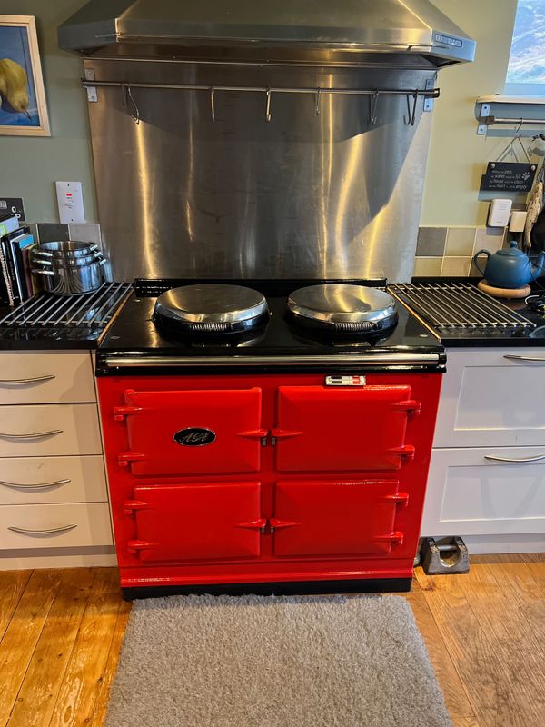 3 Oven Aga Cooker - with Original Front (Pillar Box Red)