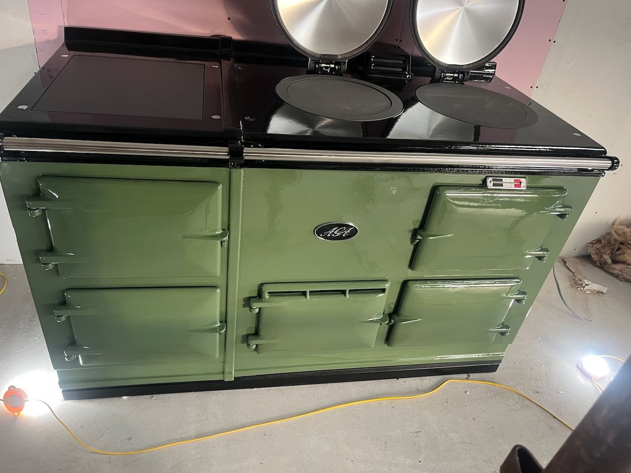 4 Oven Refurbished Aga Cooker (Nessie Green)