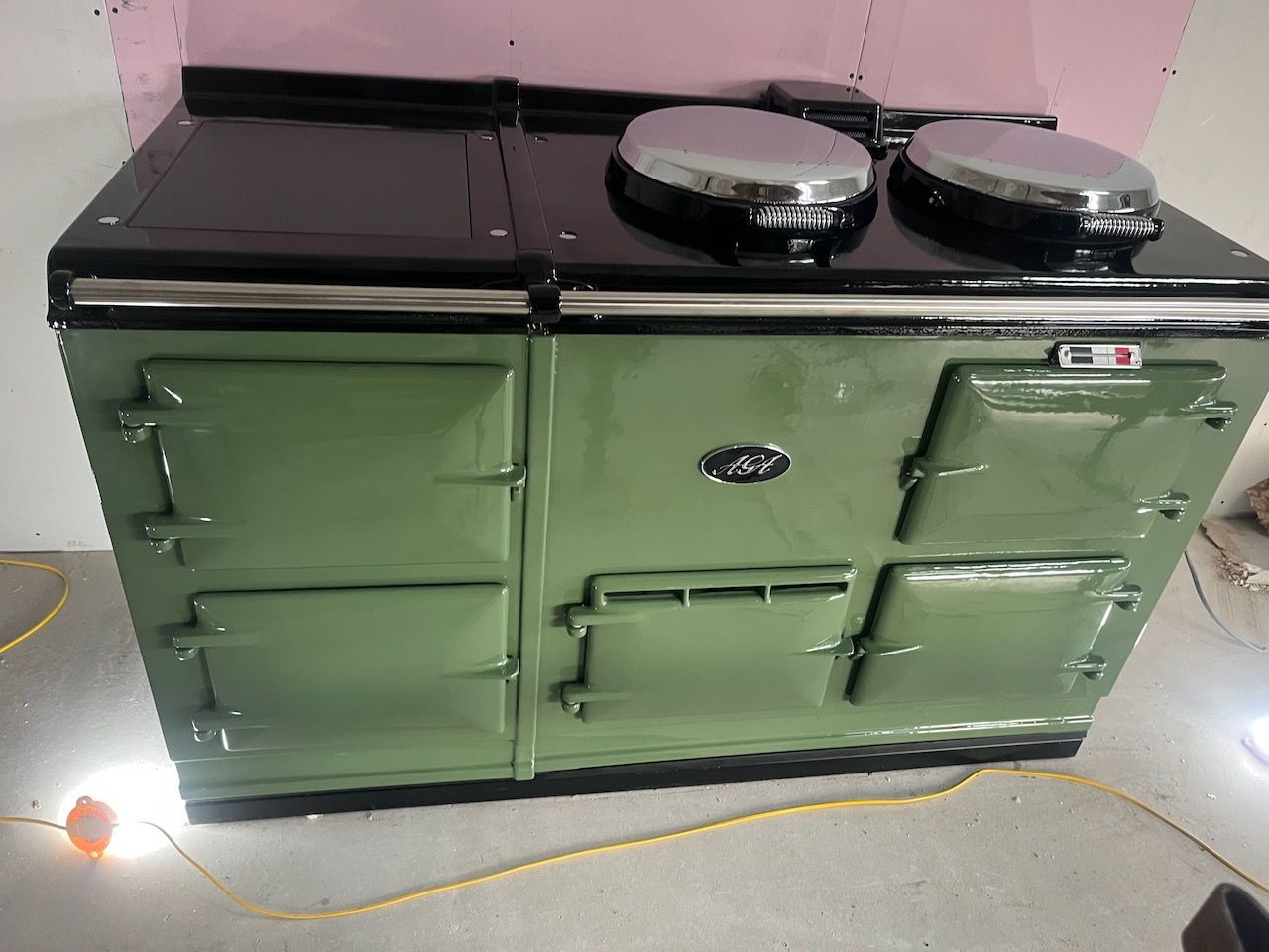 4 Oven Refurbished Aga Cooker (Nessie Green)
