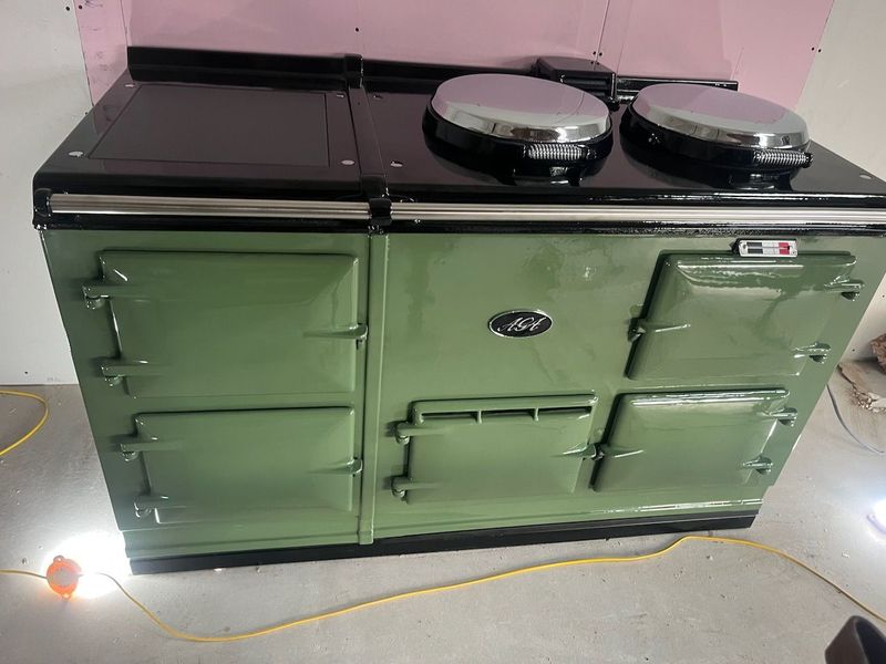 4 Oven Refurbished Aga Cooker (Nessie Green)