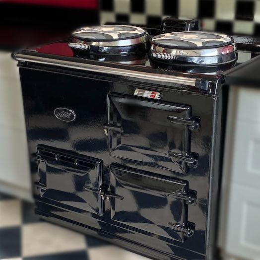 2 Oven Aga Cooker - with Original Front (Black)