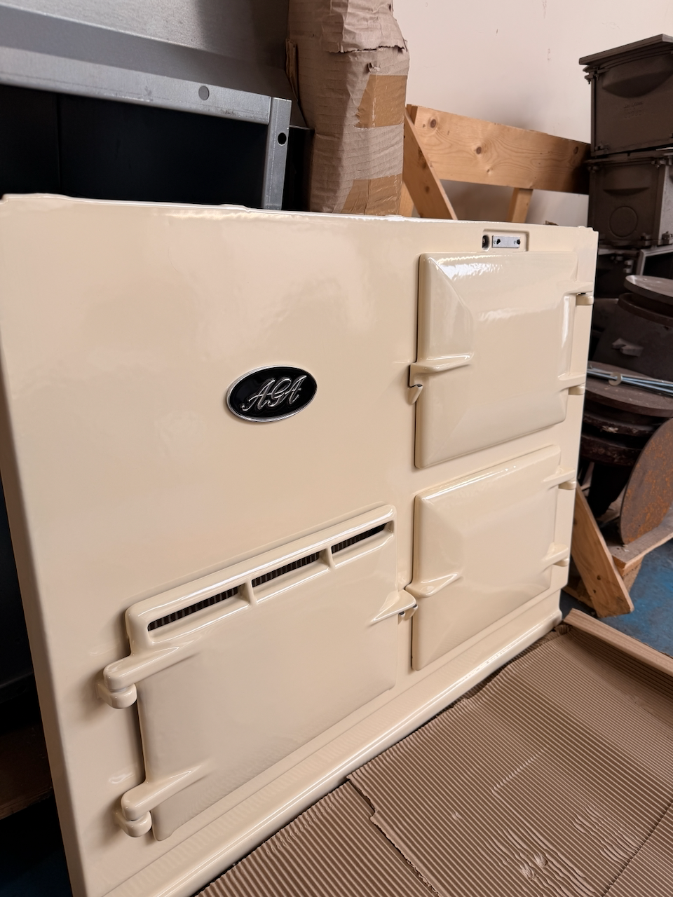 2 Oven Aga Cooker - with Original Front (Linen)