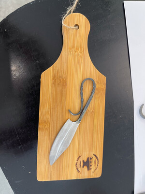 Hand made Cheese Knife and Board