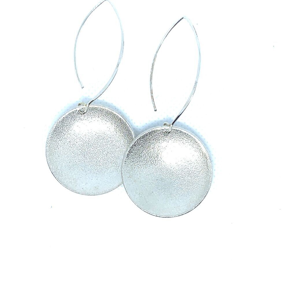 Reticulated Disc Earrings