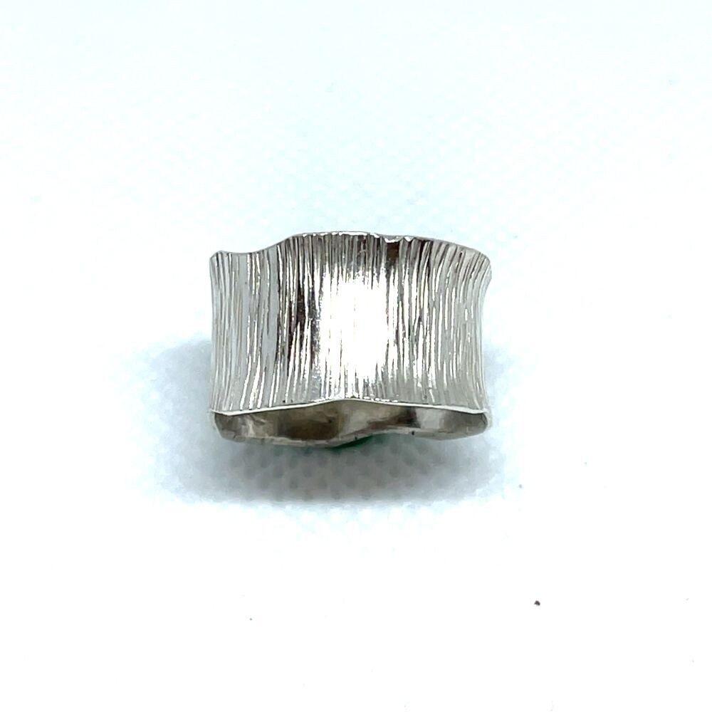 Ring- Handmade Textured And Formed