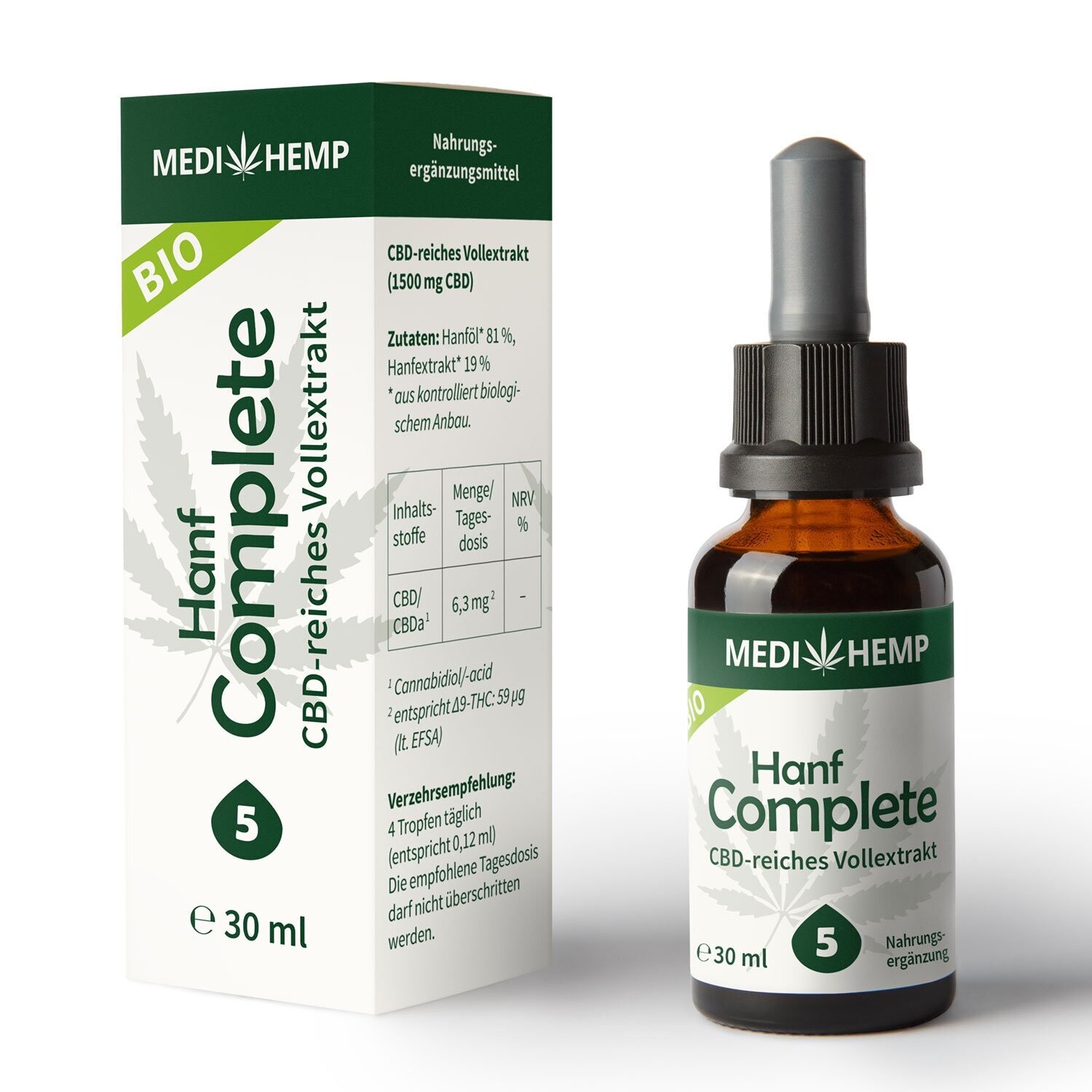 MEDIHEMP BIO Hanf Complete 5%, 30 ml