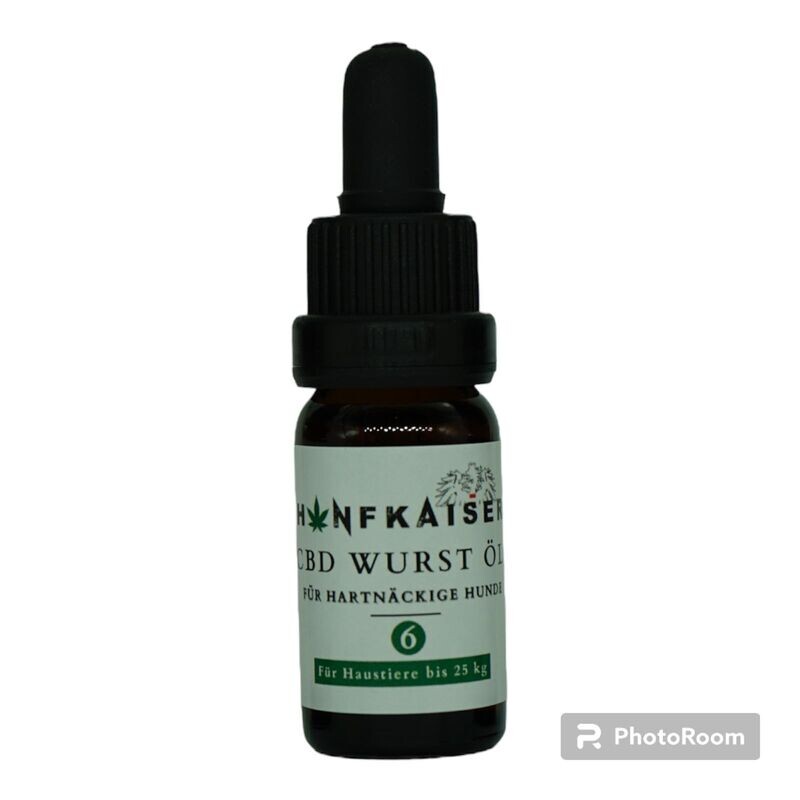 6 % Hunde BIO CBD-Öl mit Wurstgeschmack