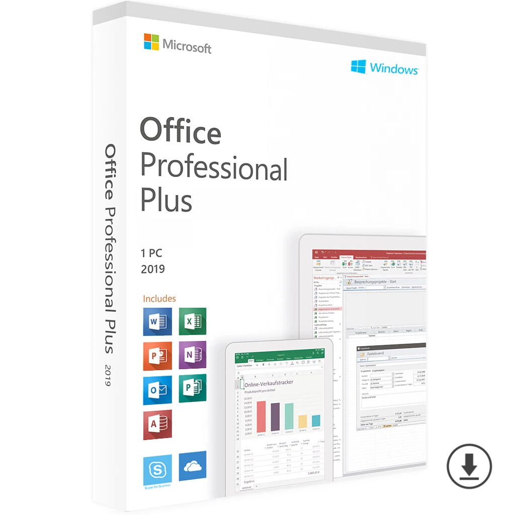 Microsoft Office 2019 Professional Plus 32/64 Bit Key Download Link For 1 PC Genuine