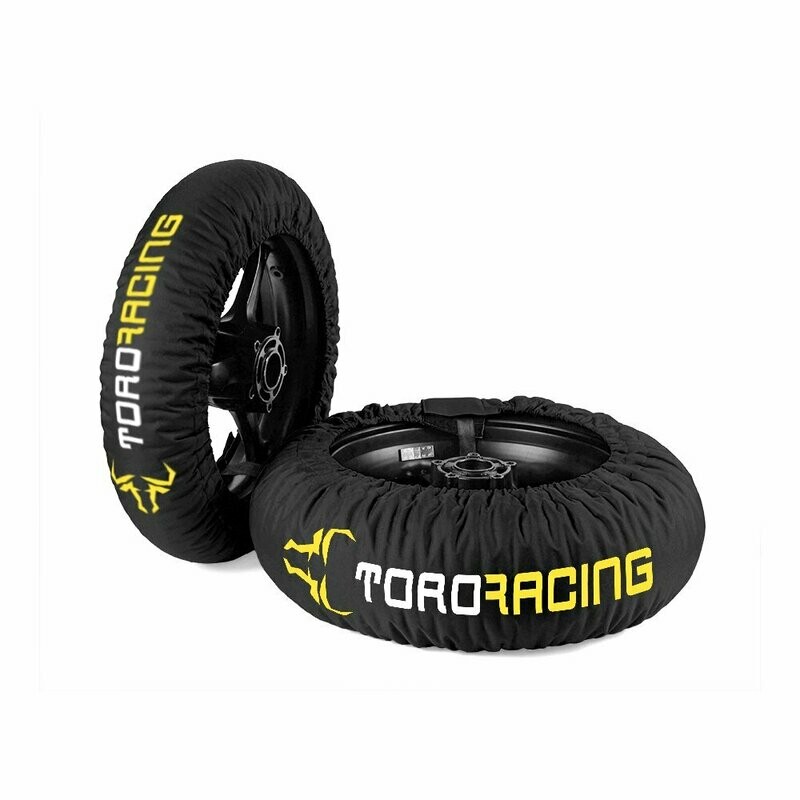 ​CALENTADORES NEUMÁTICOS DRURY - PIT BIKE - Negro/Flúor
