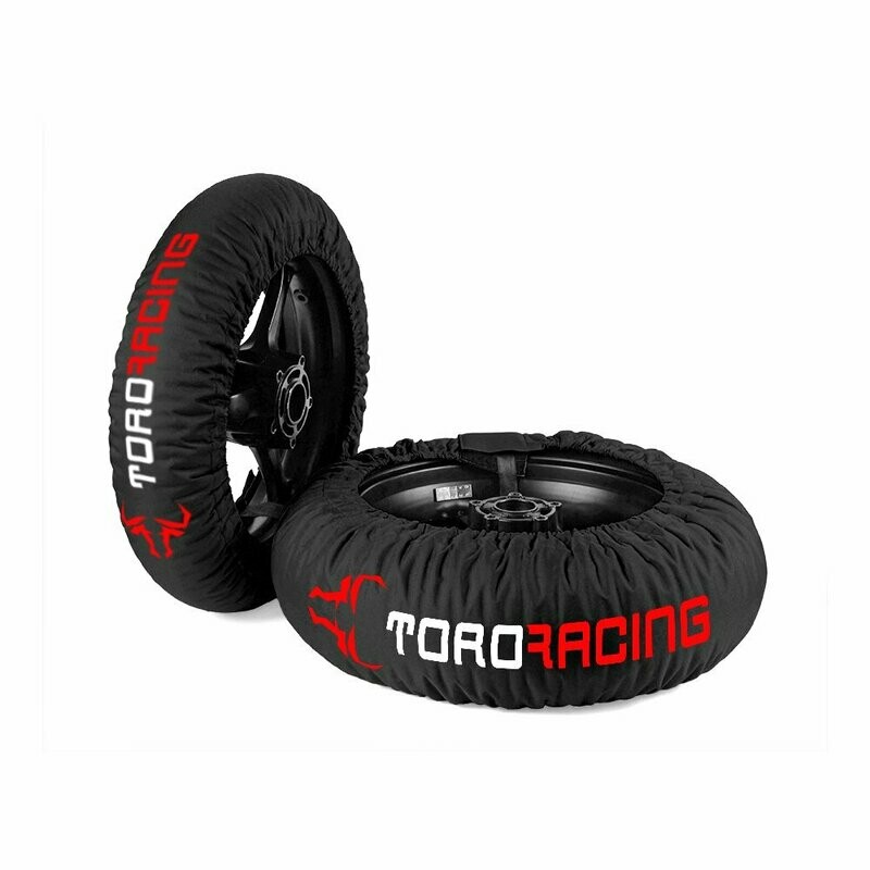 ​Calentadores de neumáticos DRURY - PIT BIKE - Negro/Rojo
