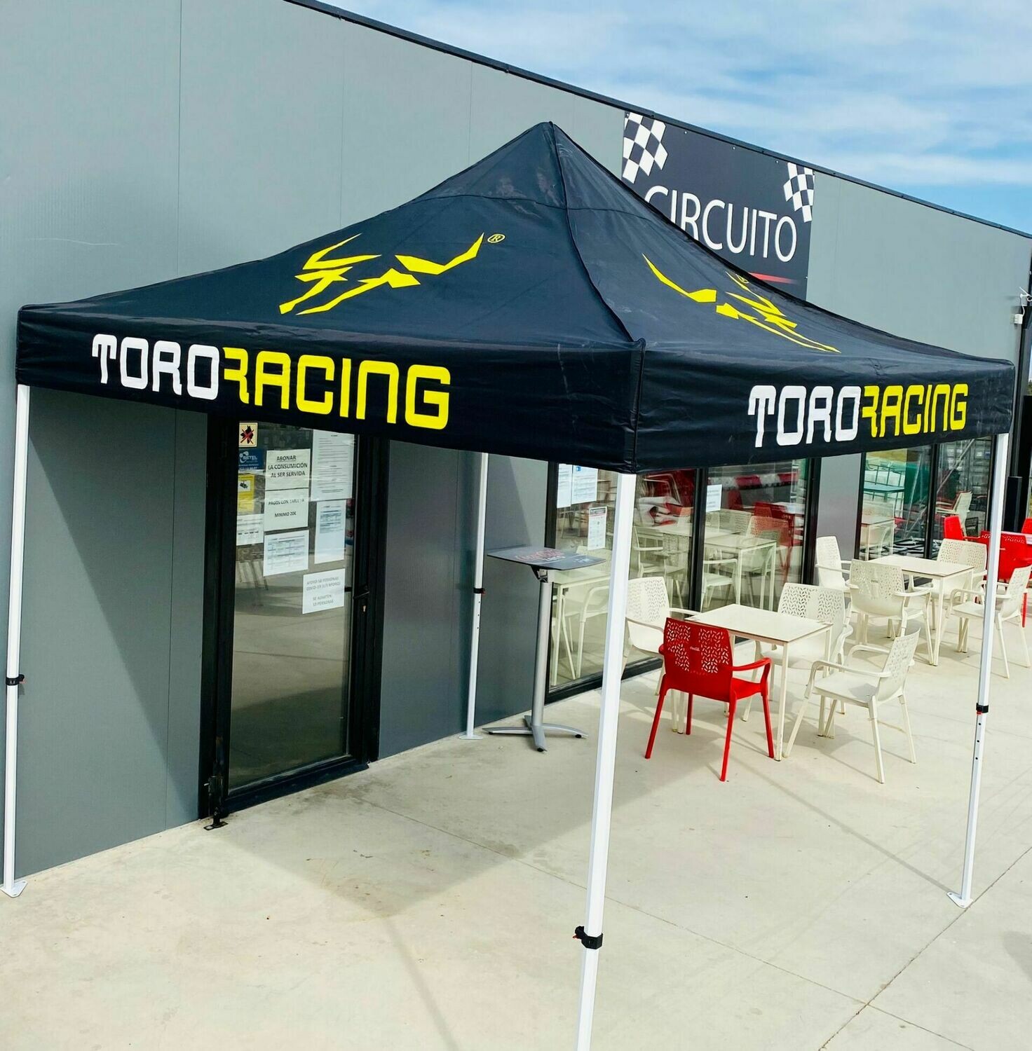 Carpa plegable TORO RACING - 3x3m