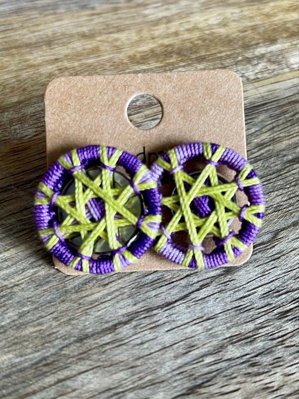 Zwirnknopf Ohrstecker